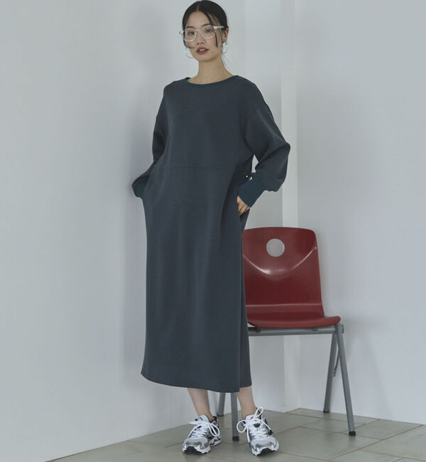 Doux archives「ウエストドロストカットワンピース」|ワンピース|NAVY