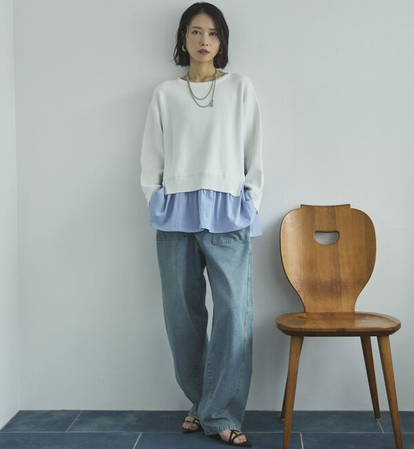 Doux archives「レイヤード風ニット」|ニット・セーター|