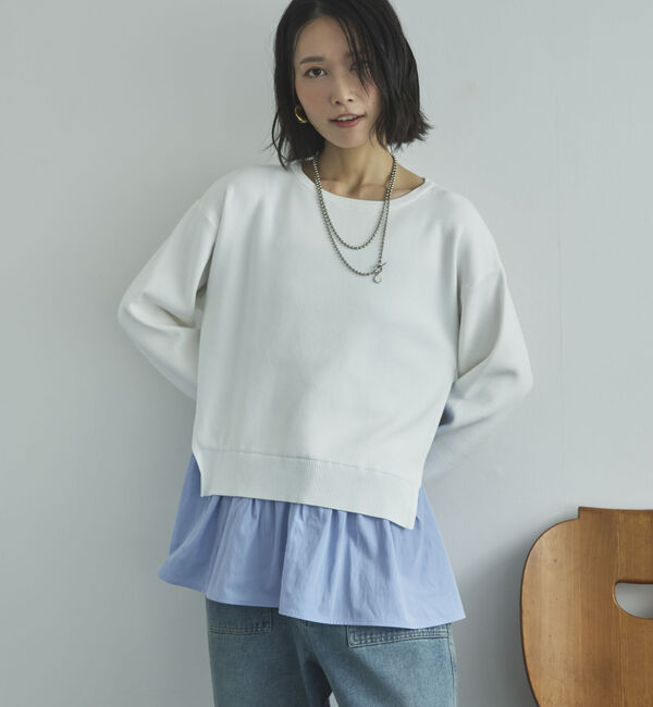 Doux archives「レイヤード風ニット」|ニット・セーター|