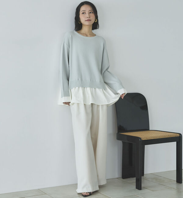 Doux archives「レイヤード風ニット」|ニット・セーター|