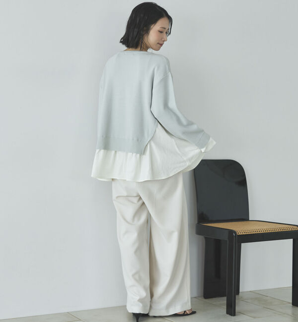 Doux archives「レイヤード風ニット」|ニット・セーター|