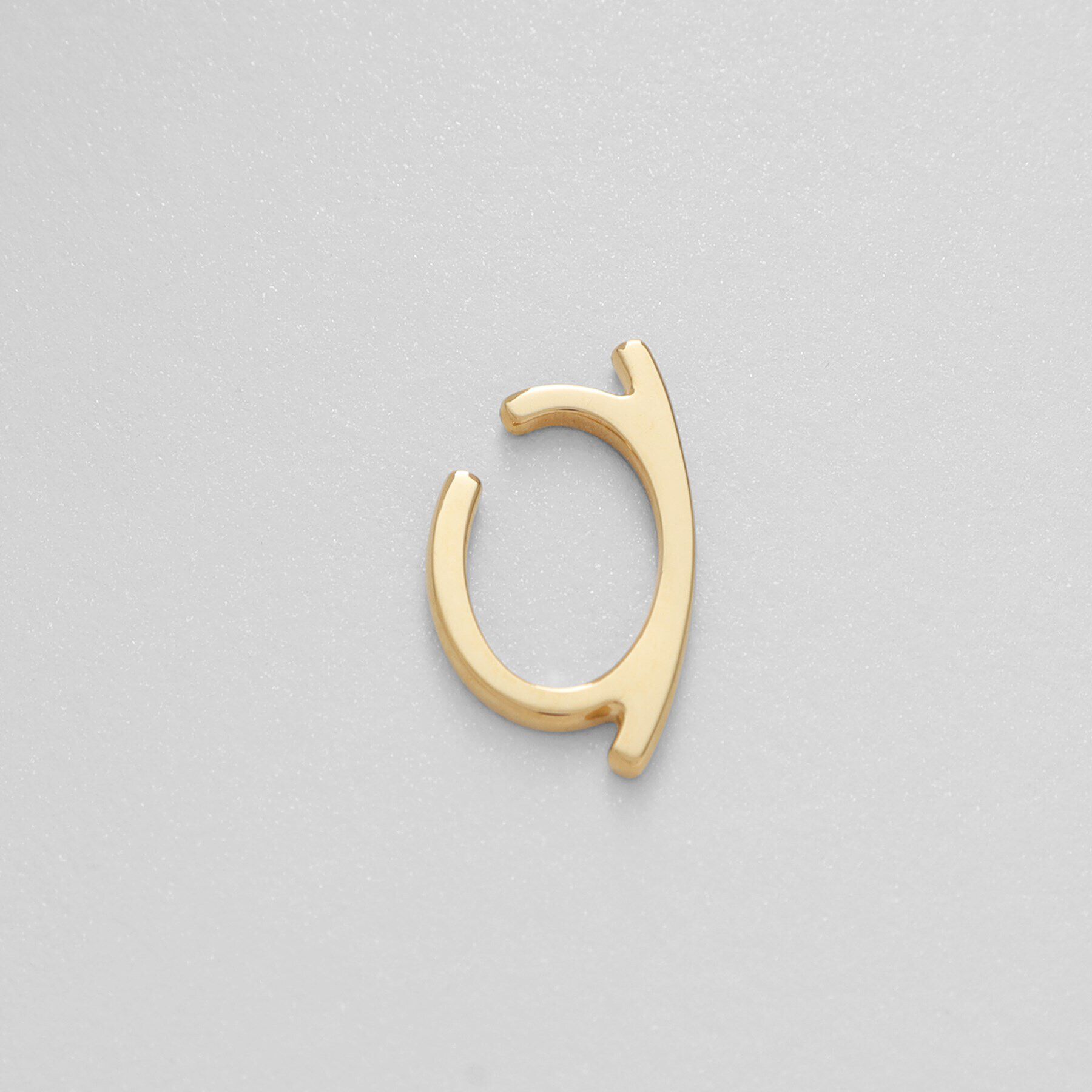 COCOSHNIK ONKITSCH「シルバー ソリッドイヤーカフ フラットアーク GP」|イヤリング|