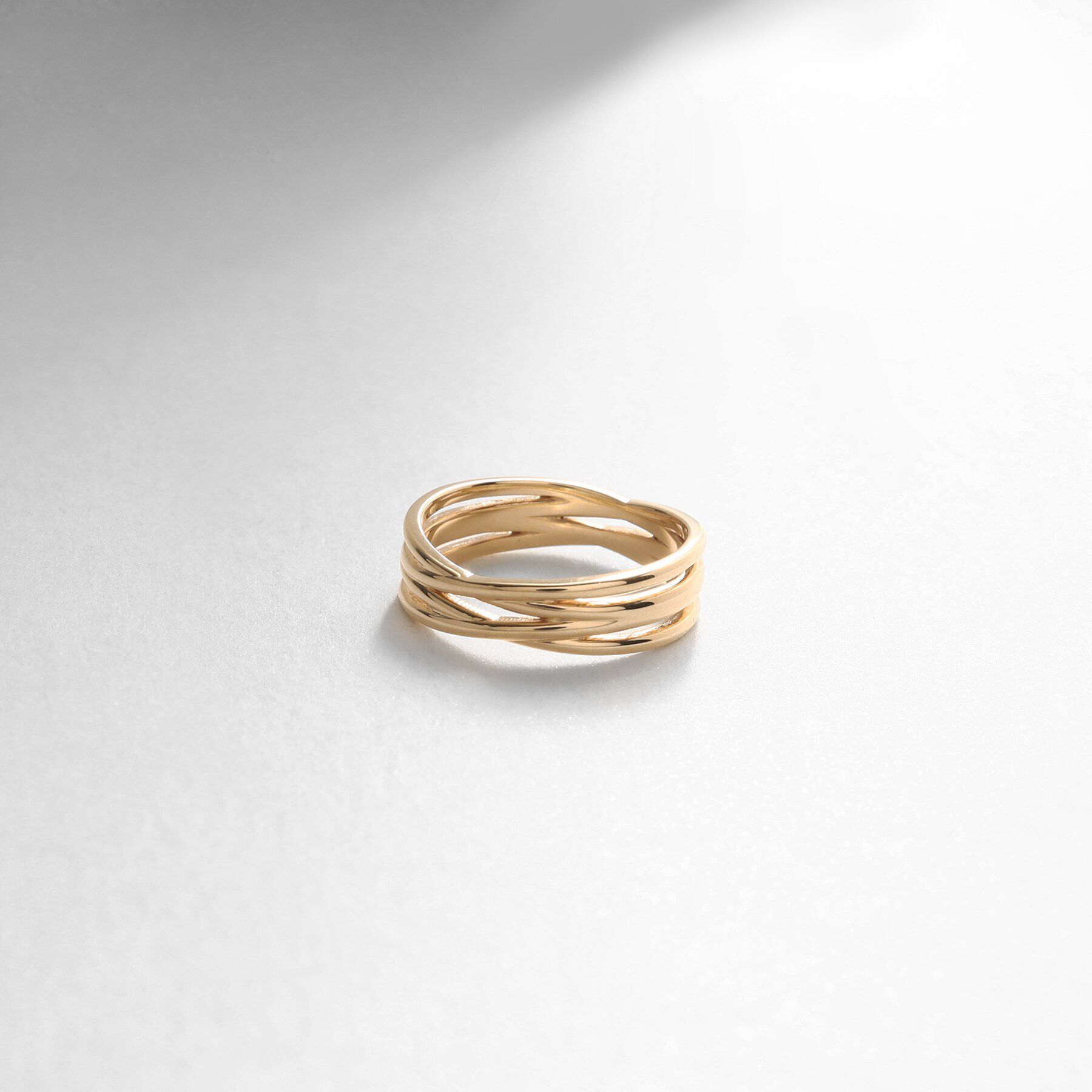 COCOSHNIK「K10ブランチクロス リング」|リング|