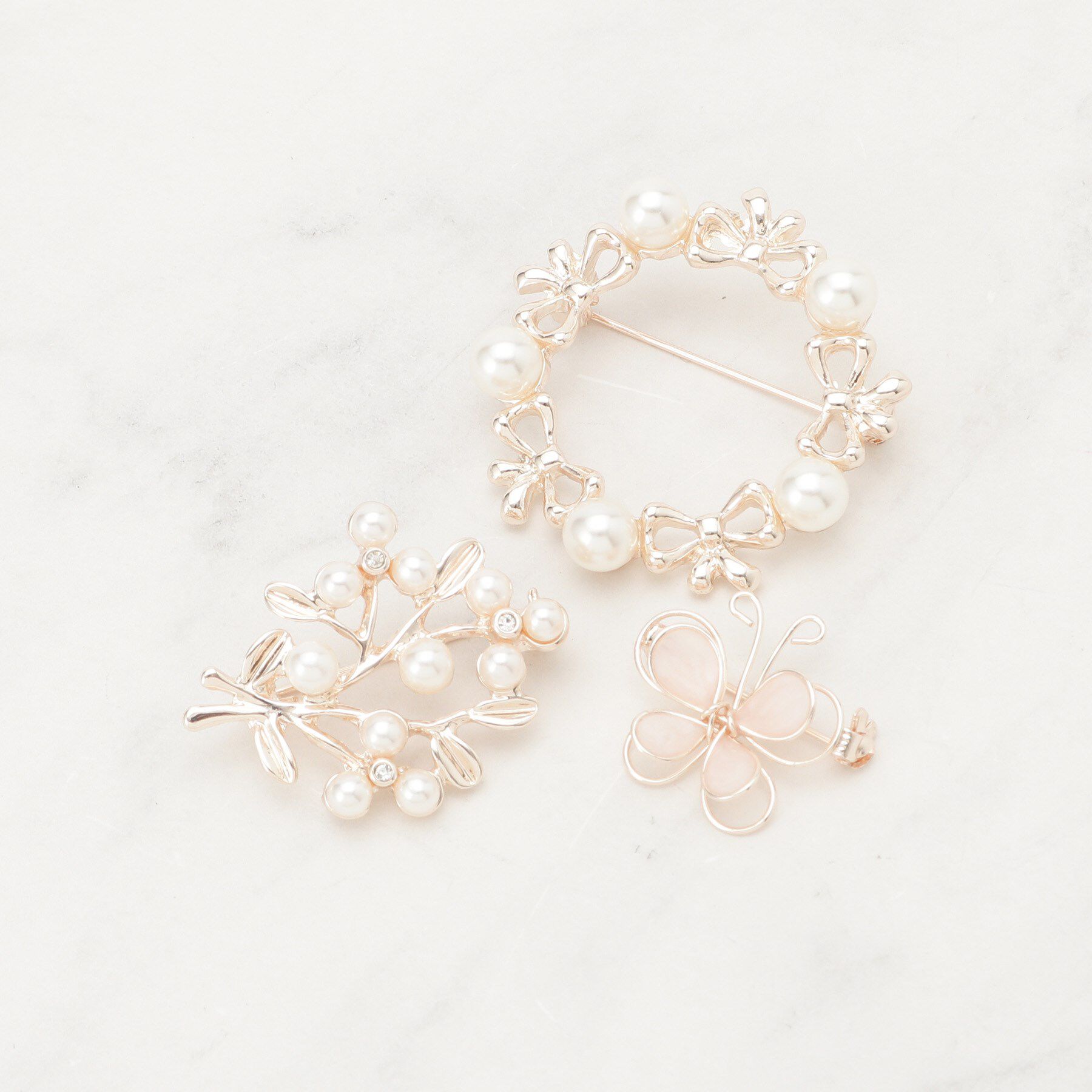 SHOO･LA･RUE「【セレモニー】3点セットブローチ」|ブローチ・コサージュ|