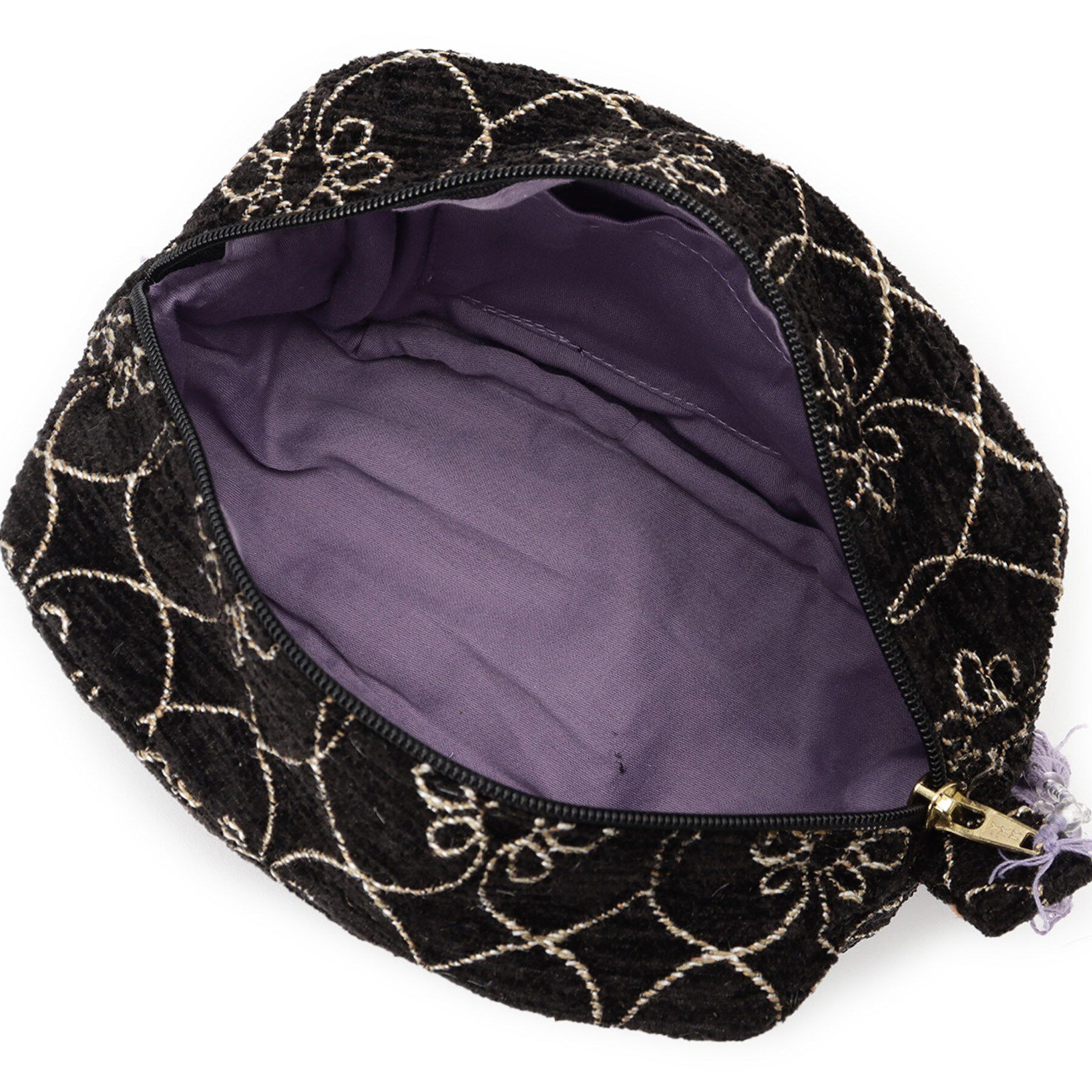 SHOO･LA･RUE「インド製ジャカードマチ付きポーチ」|ポーチ|