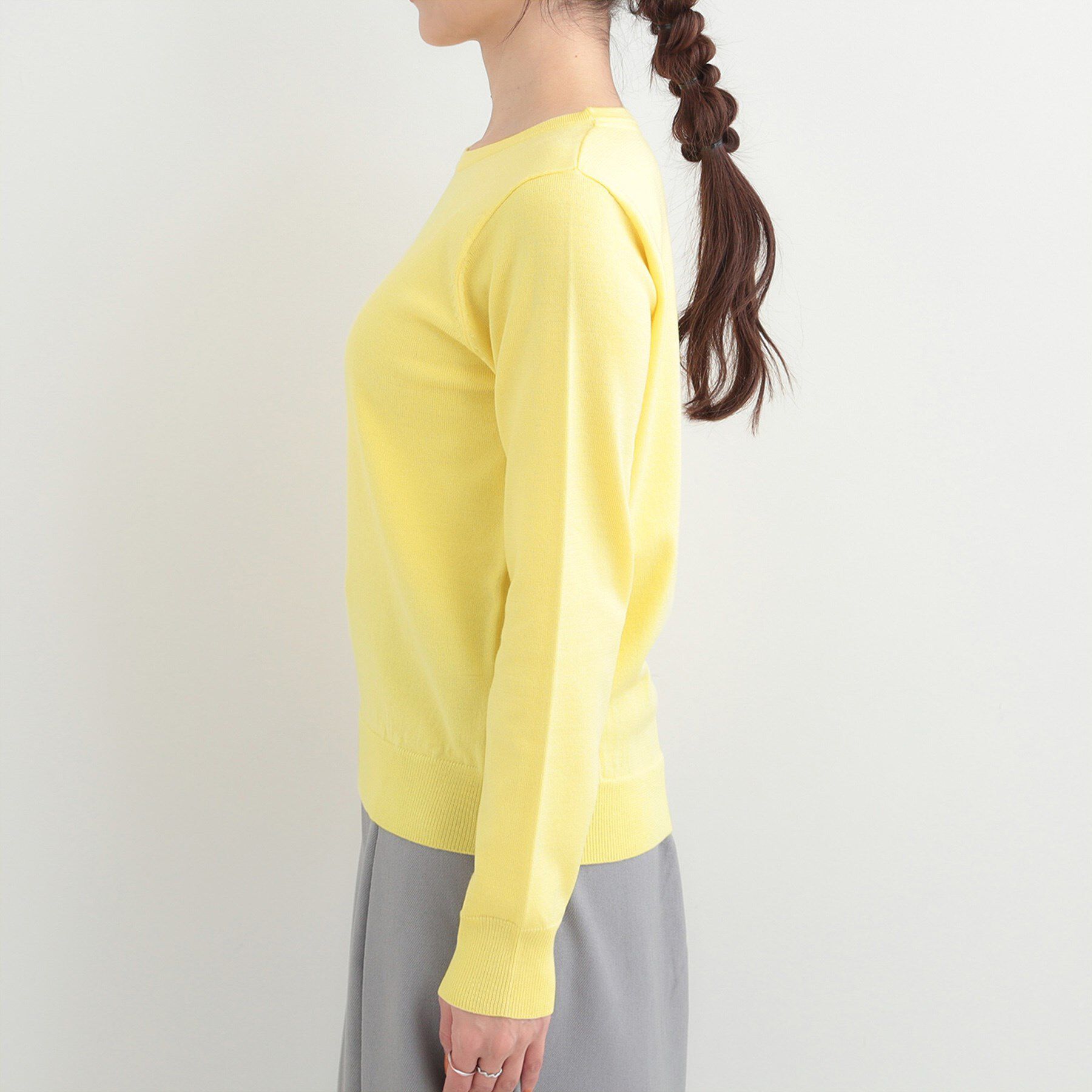 SHOO･LA･RUE「【洗濯機可/S-LL/アンサンブル可】結局、シンプル クルーネックニット」|ニット・セーター|