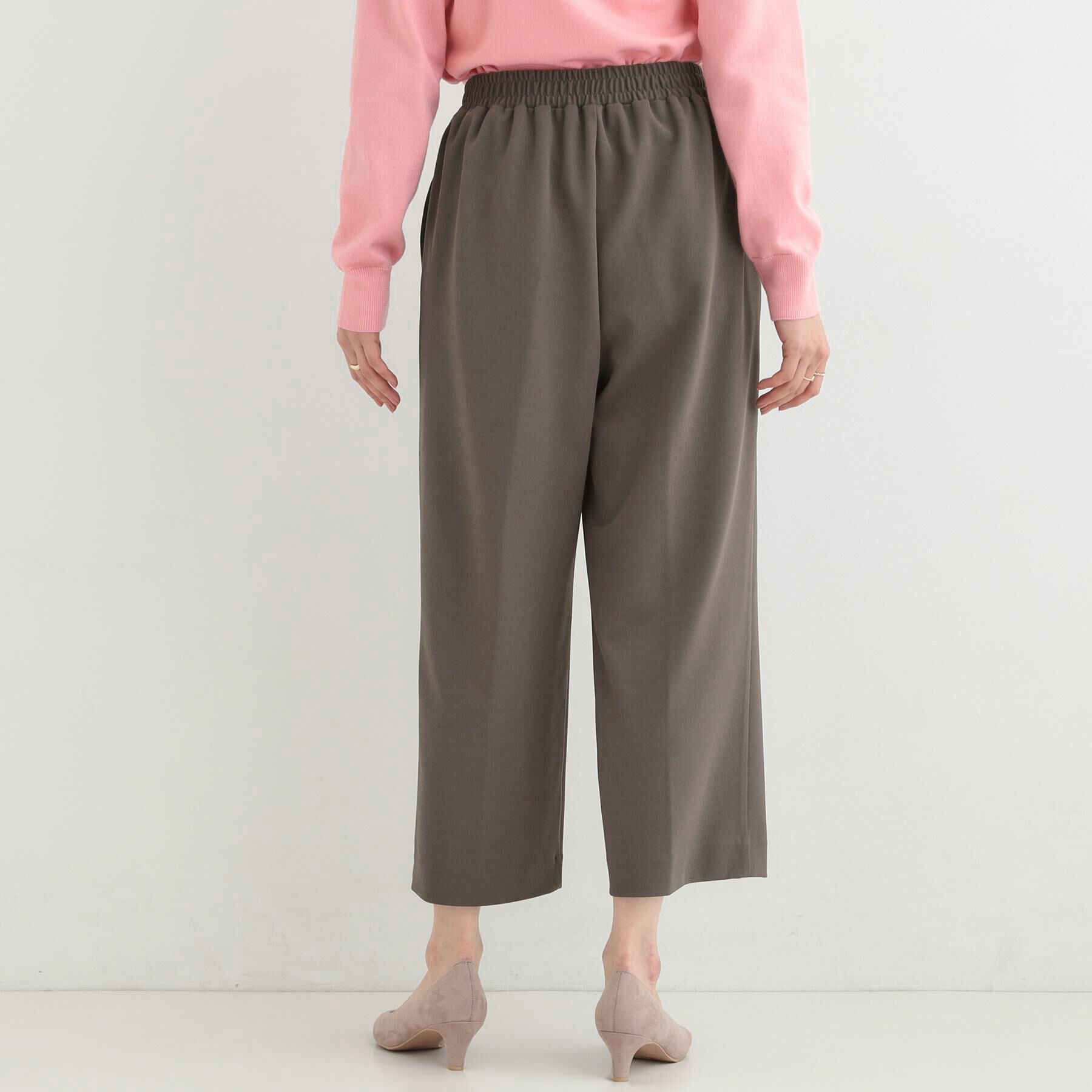 SHOO･LA･RUE「【高レビュー/S-LL/着丈選べる/洗濯後しわになりにくい】スマートに見えるイージーワイドパンツ」|その他|