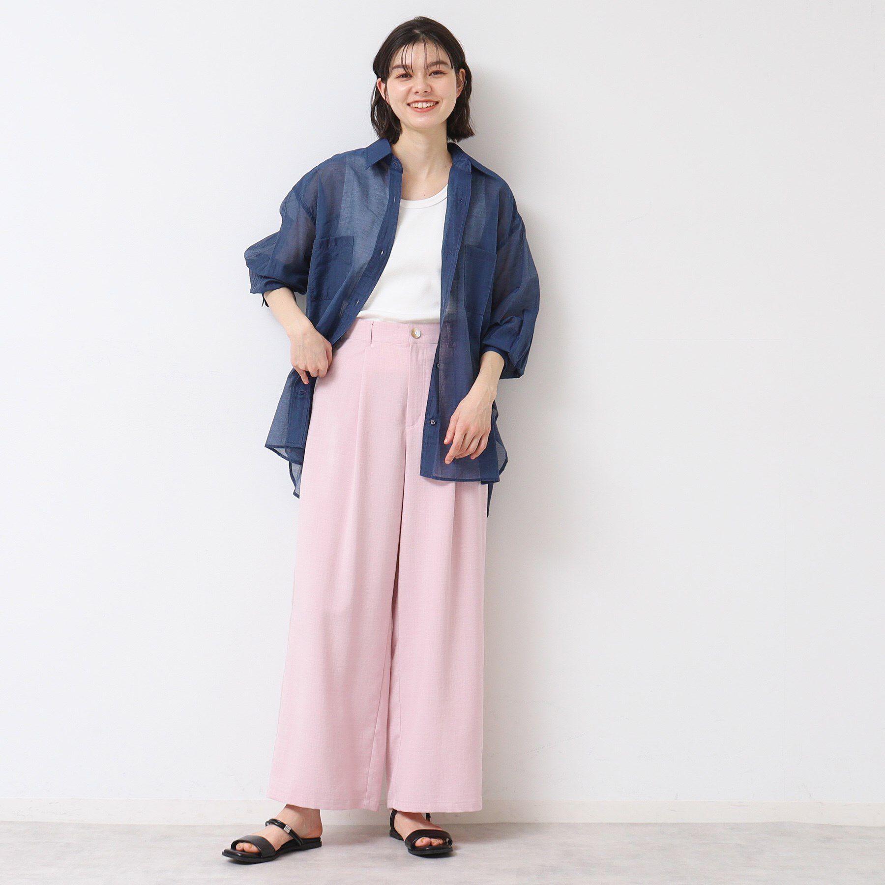 Dessin「【セットアップ可能・洗える】タック入りワイドパンツ（S～L）」|その他|