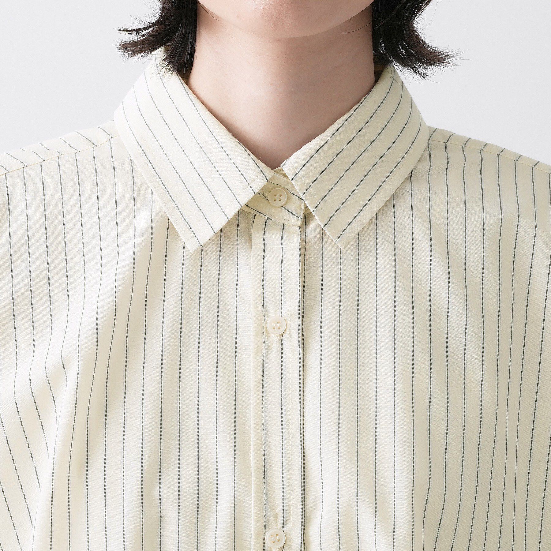 Dessin「【洗える】バックボタンオーバーシャツ」|シャツ・ブラウス|