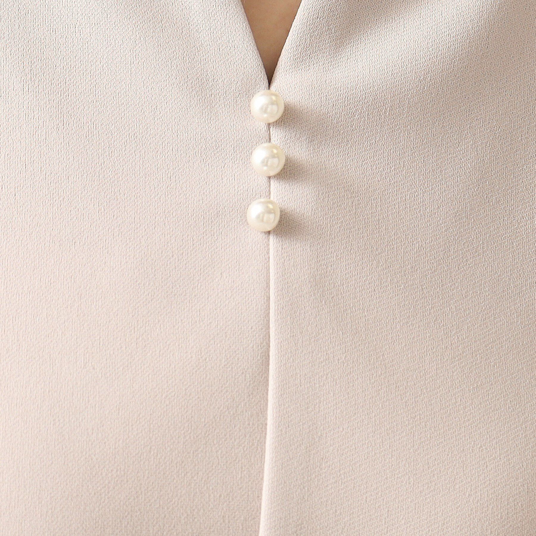 ITS&rsquo;DEMO「【通勤／手洗い可】カットジョーゼットキーネックプルオーバー」|シャツ・ブラウス|