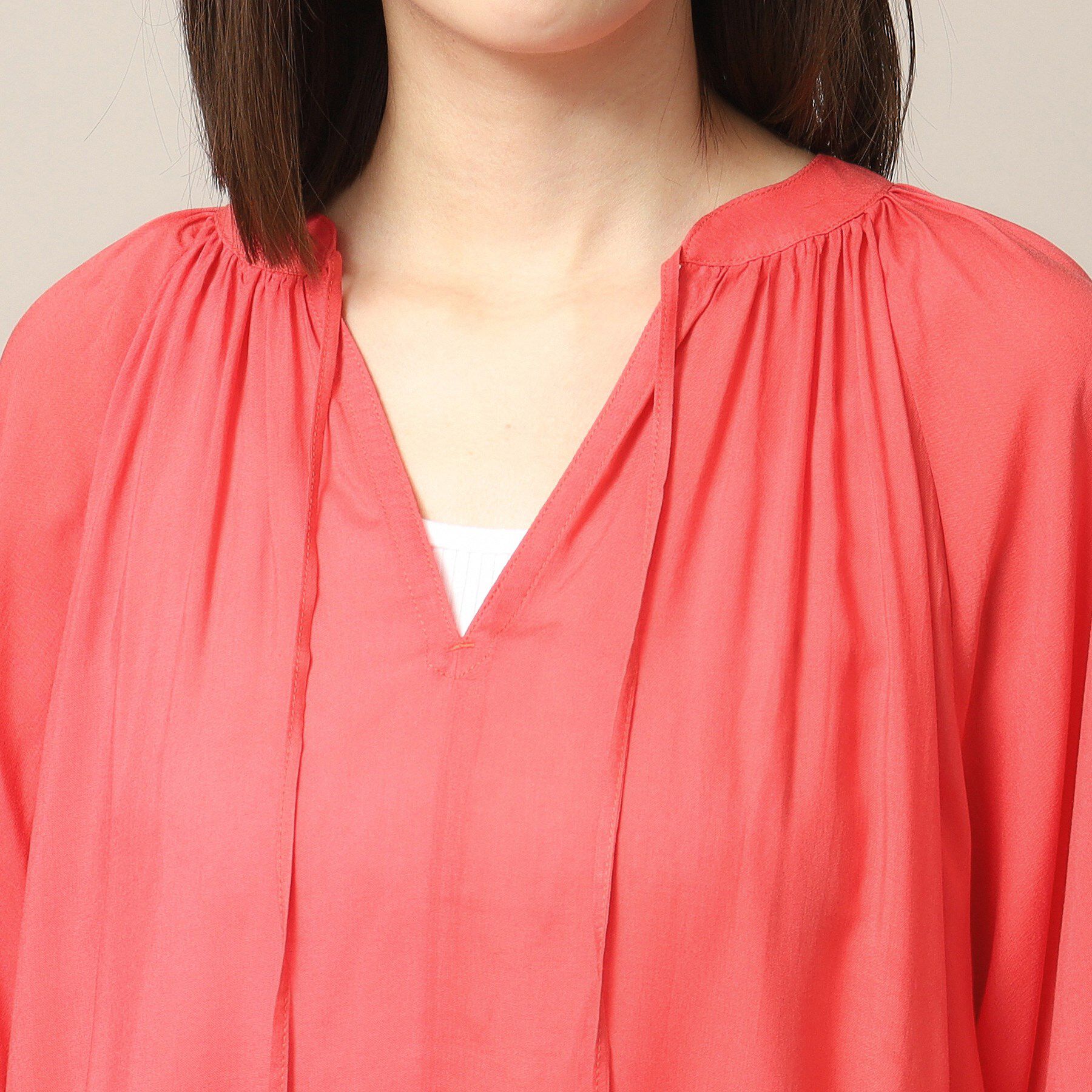 ITS&rsquo;DEMO「【手洗い可】スキッパーブラウス」|シャツ・ブラウス|