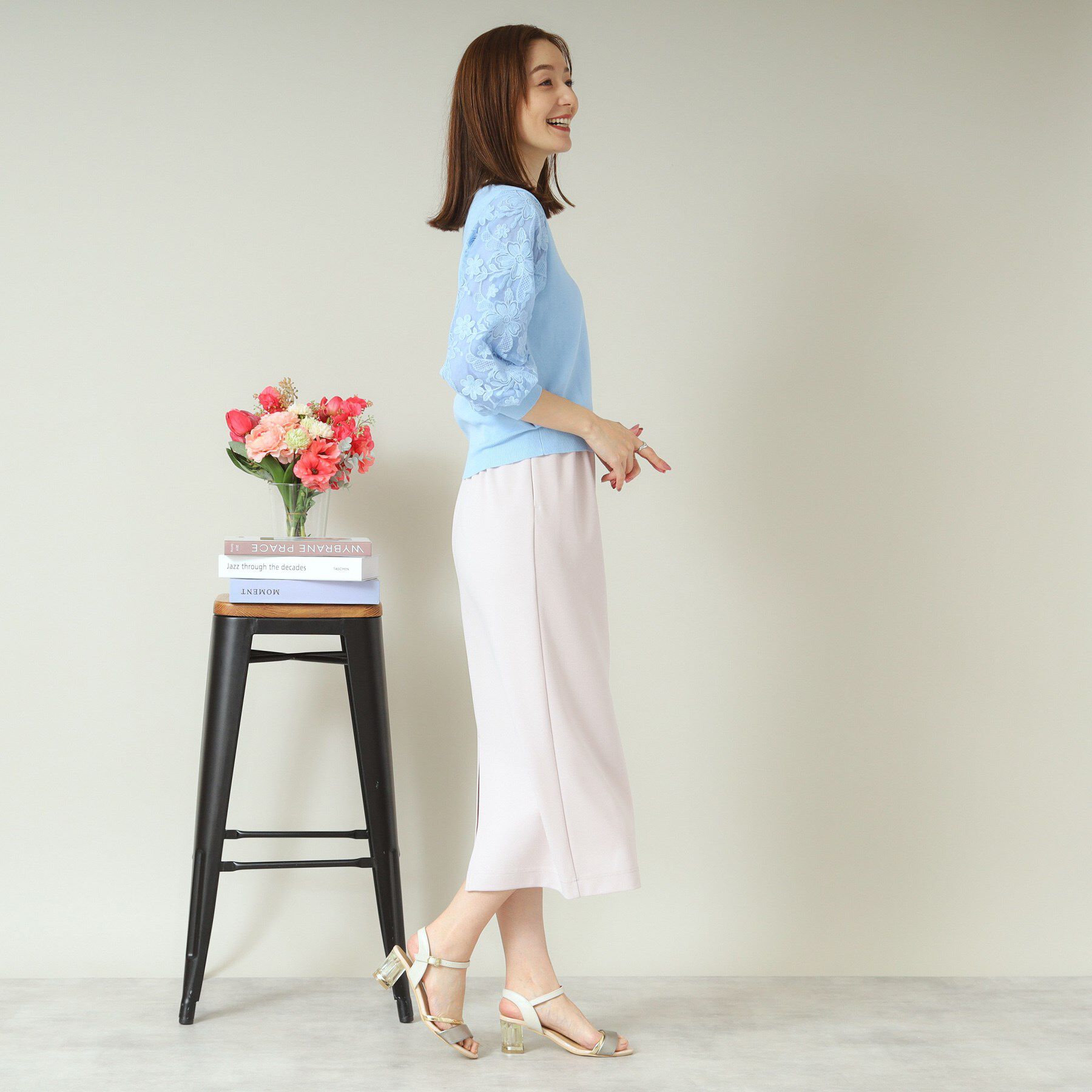 ITS&rsquo;DEMO「【通勤／手洗い可】袖レースニット」|ニット・セーター|