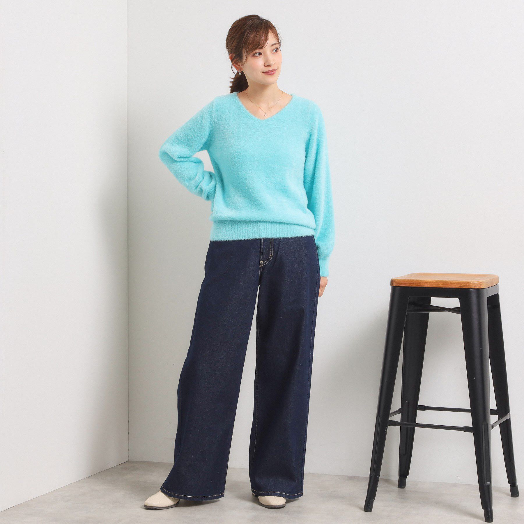 ITS&rsquo;DEMO「Lee Babe ワイドジーンズ」|デニム|