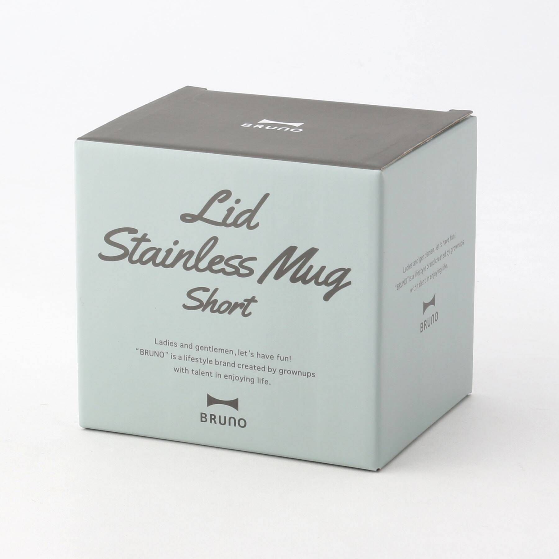 212 KITCHEN STORE「蓋つきステンレスマグ Short BGY ＜BRUNO ブルーノ＞」|グラス・マグカップ|