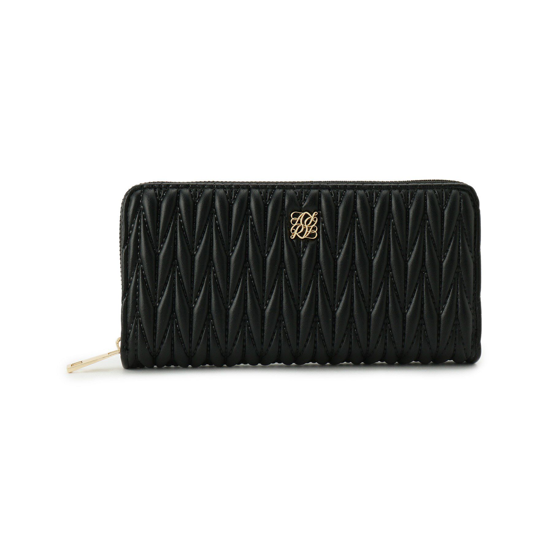 Ober Tashe「【新生活・新学期】収納力◎ キルティング長財布」|財布|ブラック(019)