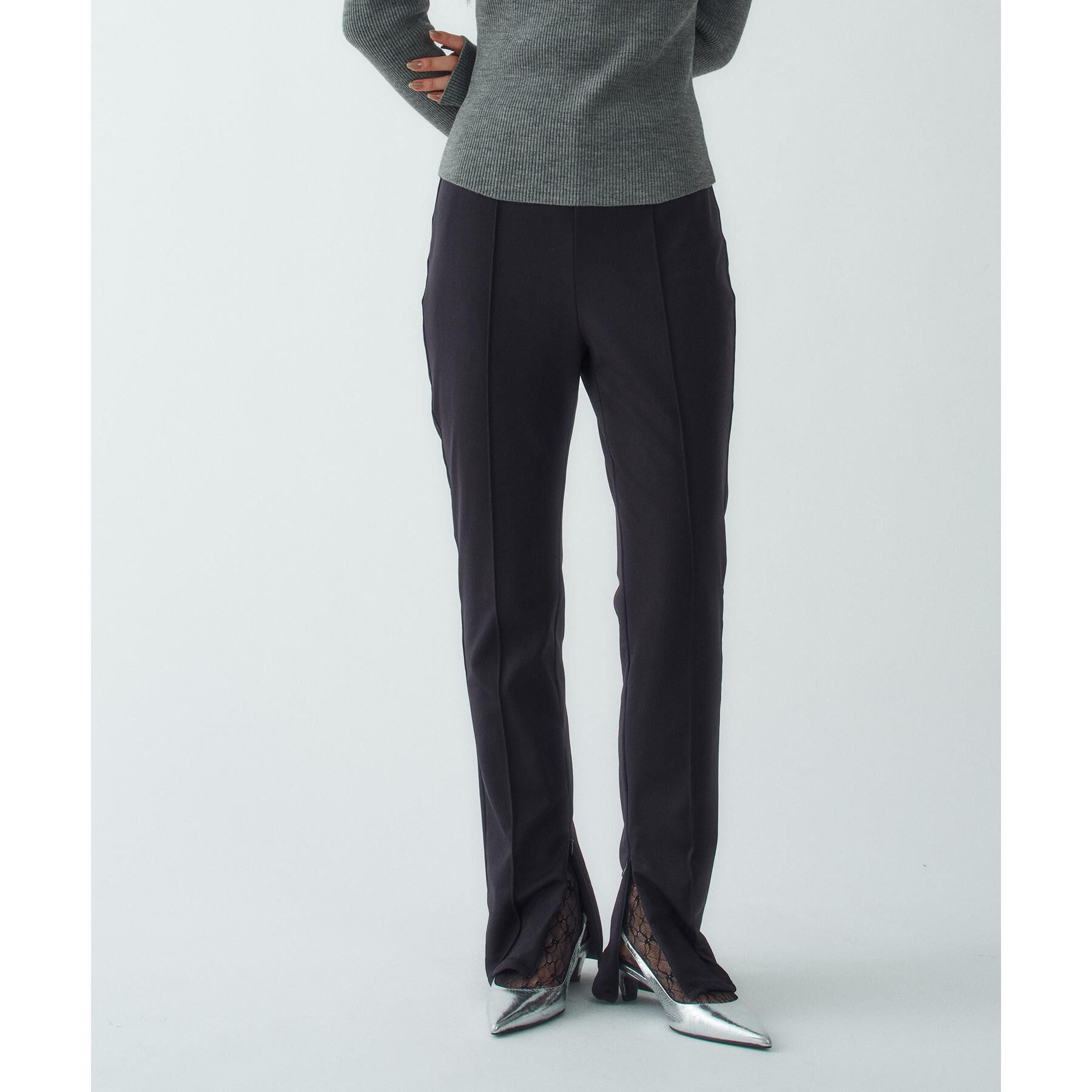 CODE A「zip leggings pants(Fleece)」|その他|ブラック(019)