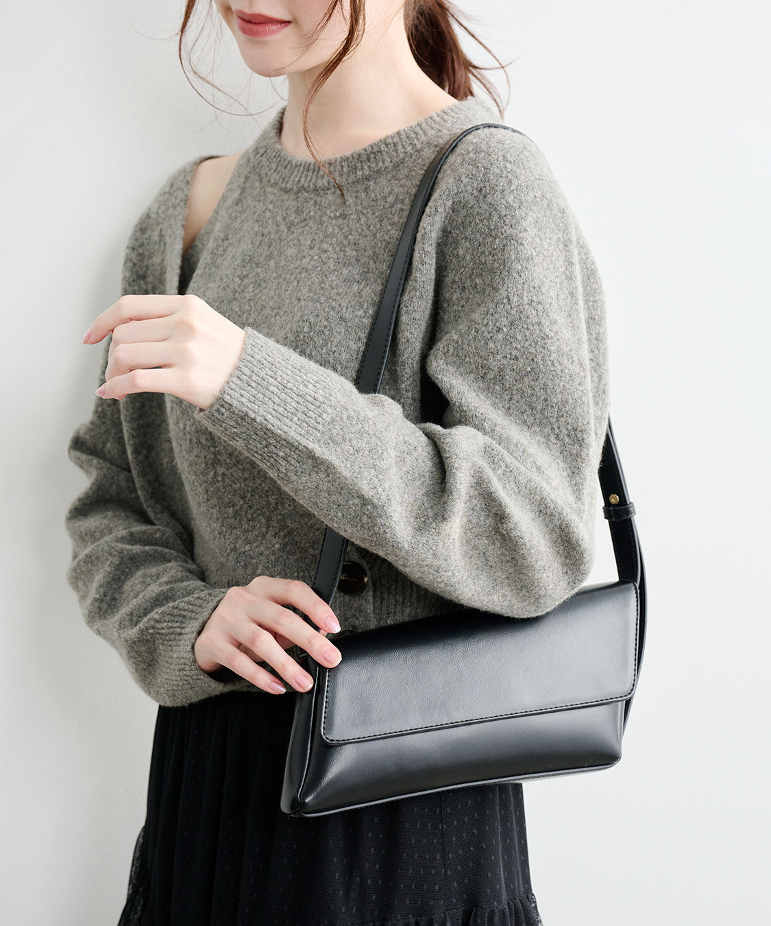 COCO DEAL「レイヤード風アシメニット」|ニット・セーター|