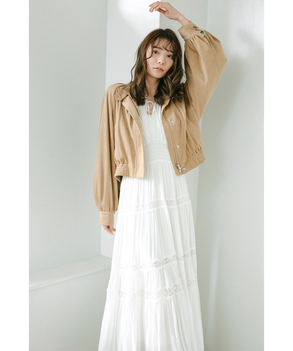 COCO DEAL「ラッフルレーストリムワンピース」|ワンピース|