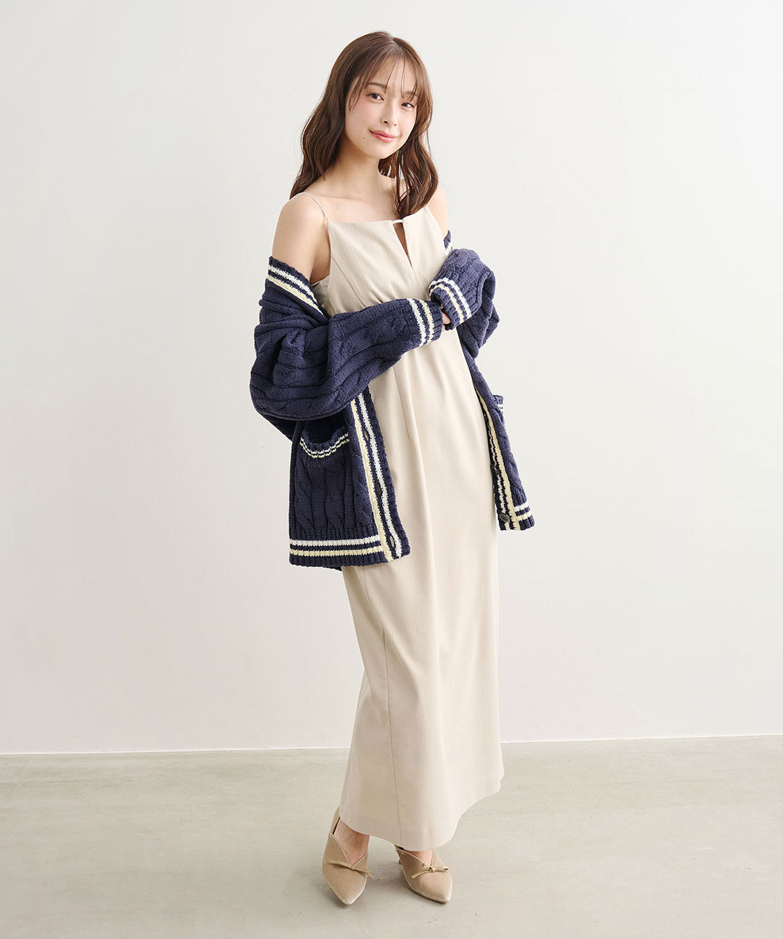 COCO DEAL「ケーブルラインニットカーディガン」|ニット・セーター|