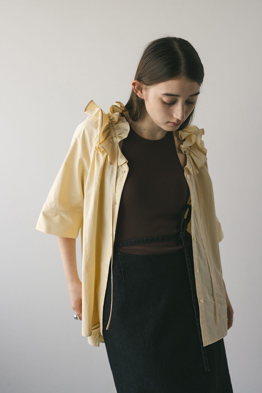 STYLEMIXER「フリルカラーブラウス」|シャツ・ブラウス|YEL