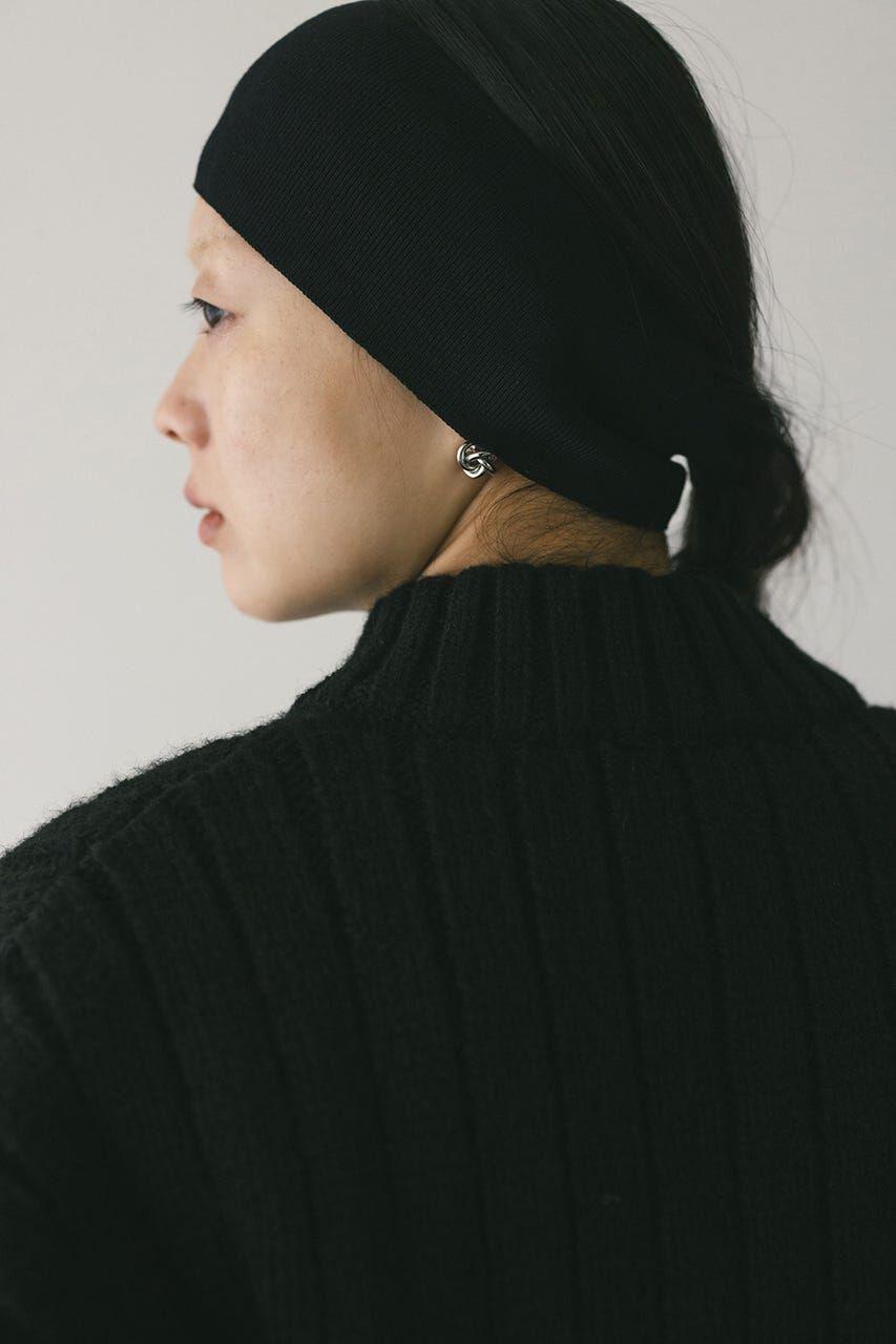 STYLEMIXER「パッファーニットジップカーデ」|カーディガン|