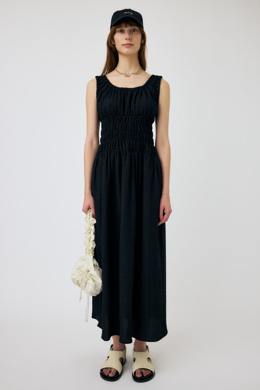 MOUSSY「SUCKER CHECK GATHER ドレス」|ワンピース|