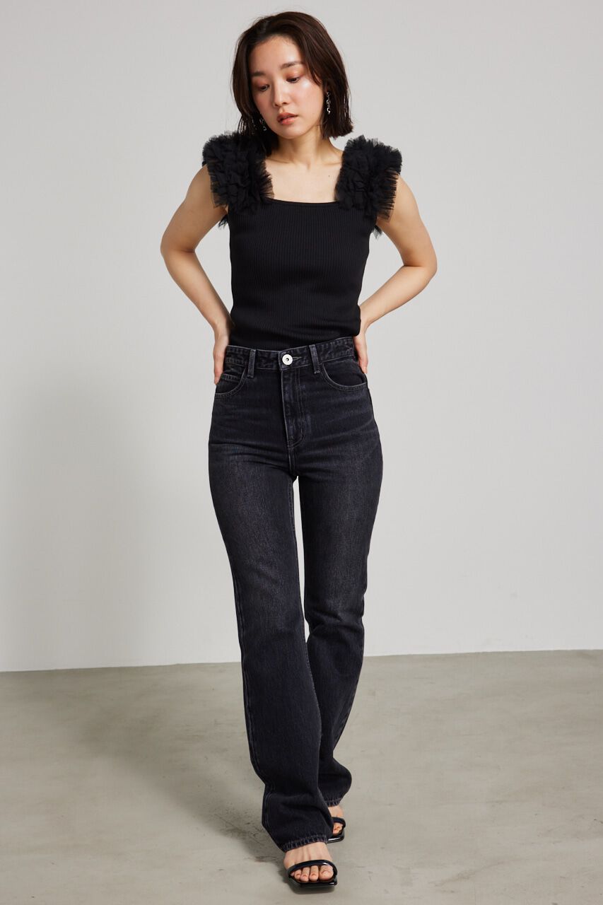 rienda「Shapely Make J/W DENIM PT」|デニム|