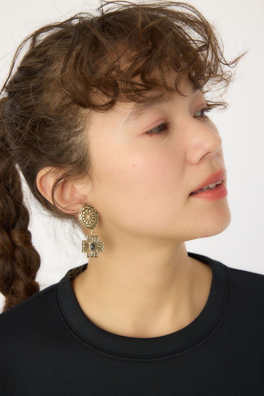 RODEO CROWNS「コンチョパーツイヤリング」|ピアス|