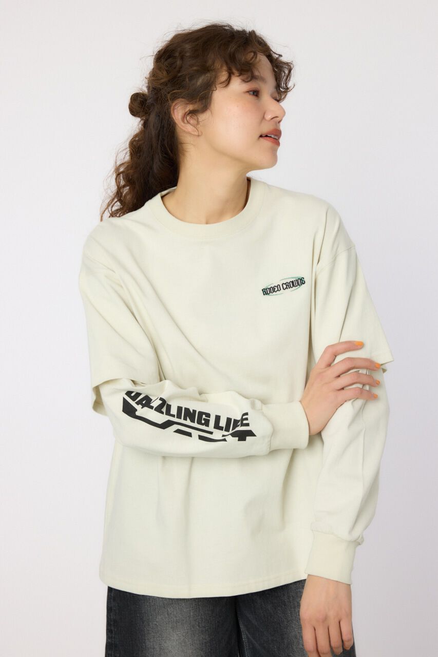 RODEO CROWNS「VintageフェイクレイヤードロングスリーブTシャツ」|Tシャツ・カットソー|