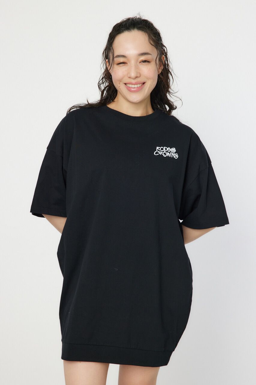 RODEO CROWNS「Tagging Big Crownワンピース」|ワンピース|BLK