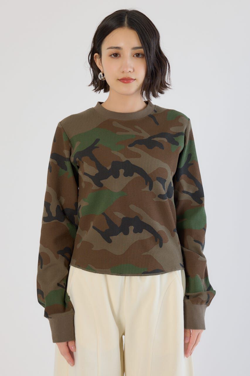 RODEO CROWNS「SHARE パターンワッフルトップス」|Tシャツ・カットソー|