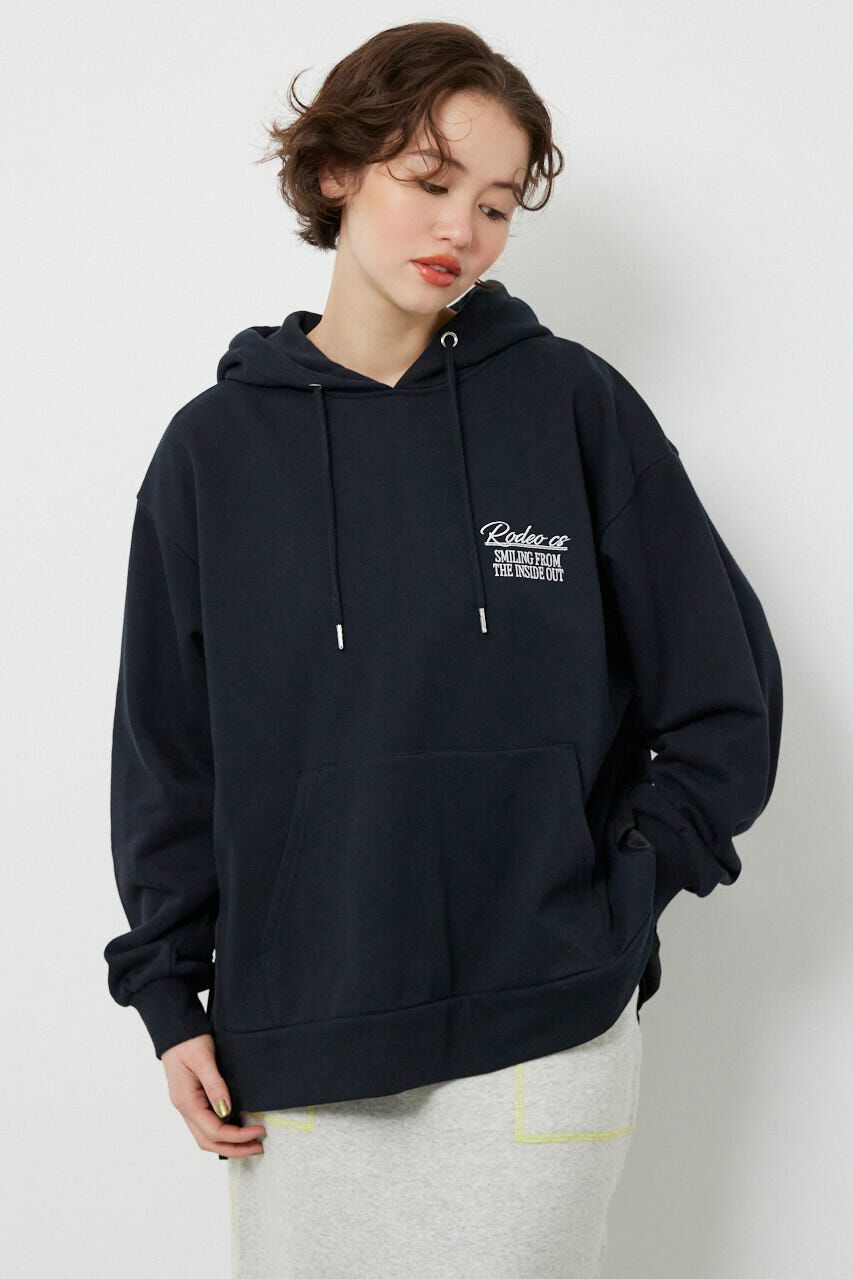 RODEO CROWNS「バックプリーツロゴパーカー」|パーカー|BLK