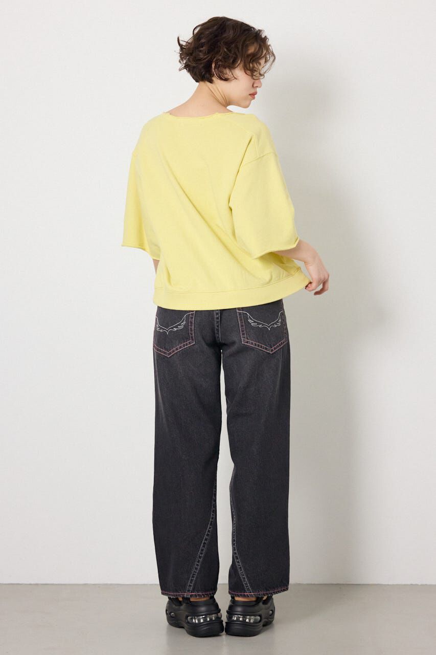 RODEO CROWNS「切替カレッジ半袖スウェット」|Tシャツ・カットソー|