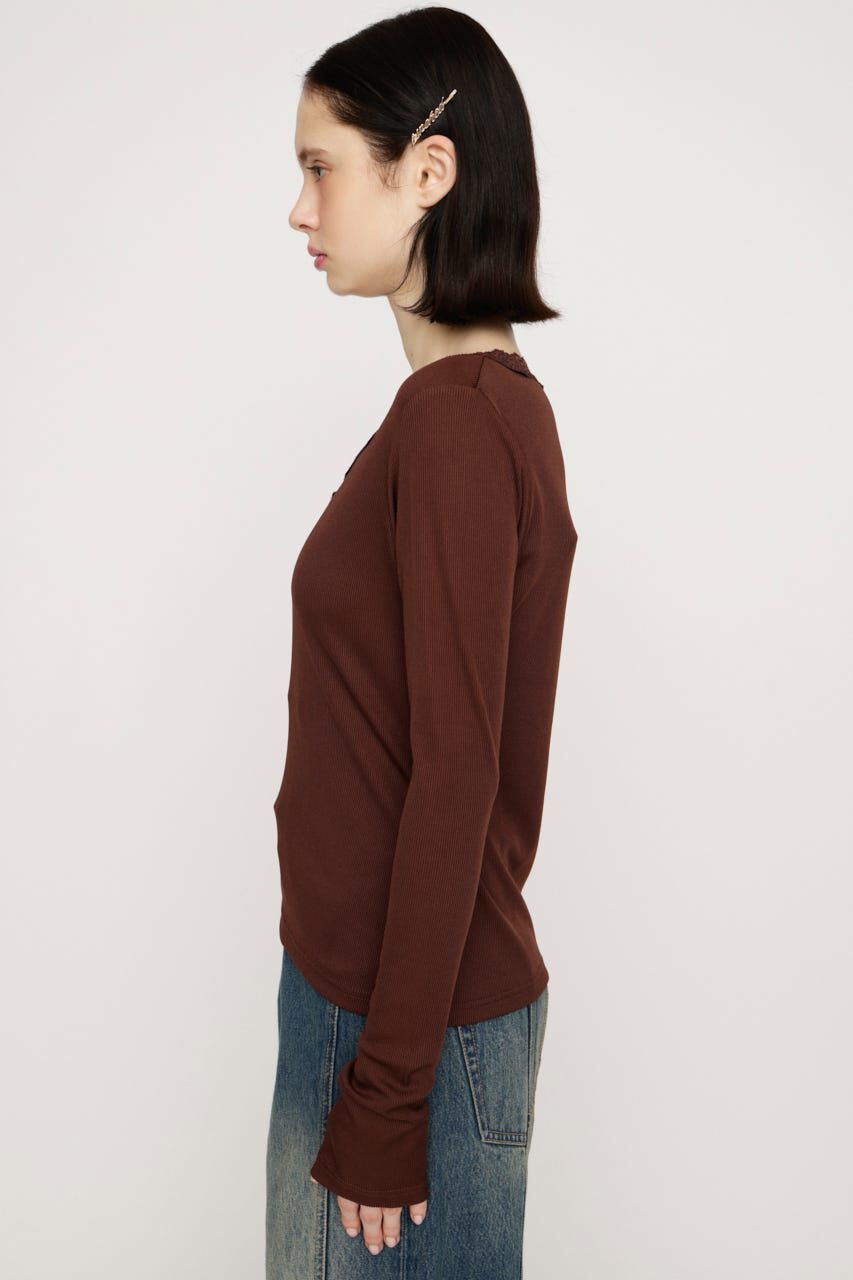 SLY「LACE DOCKING CUT トップス」|Tシャツ・カットソー|