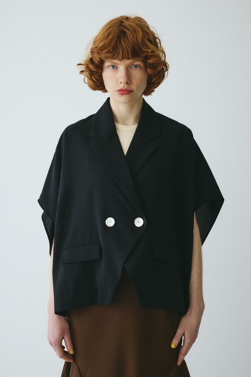 HeRIN.CYE「Relax half sleeve jacket」|その他|BLK