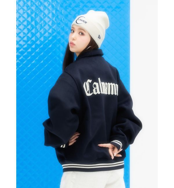CALNAMUR「＜CALNAMUR&times;NEW ERA＞MELTON VARSITY CALNAMUR」|ブルゾン・スタジャン|