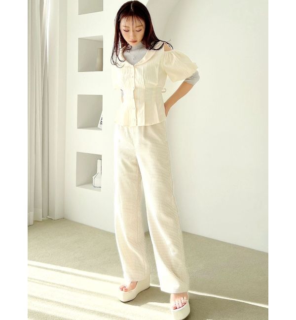 RESEXXY「ギンガムチェックストレートパンツ」|その他|