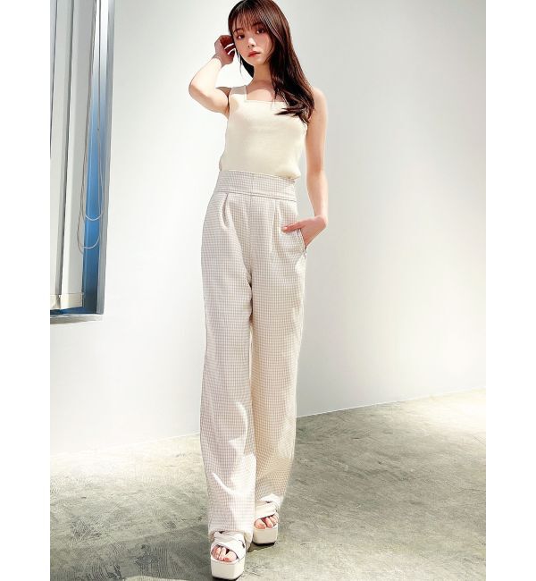 RESEXXY「ギンガムチェックストレートパンツ」|その他|