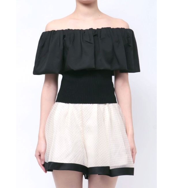 RESEXXY「ボリュームドッキングオフショルニットトップス」|ニット・セーター|