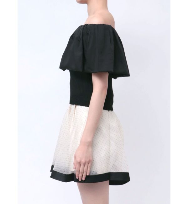 RESEXXY「ボリュームドッキングオフショルニットトップス」|ニット・セーター|