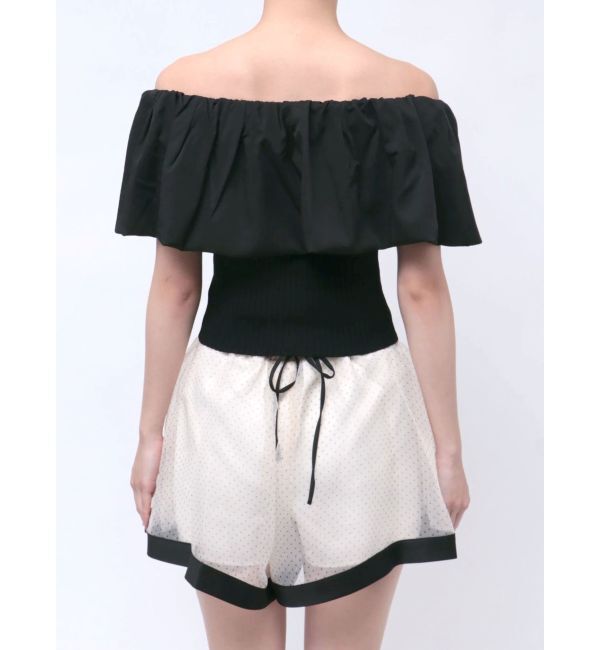 RESEXXY「ボリュームドッキングオフショルニットトップス」|ニット・セーター|