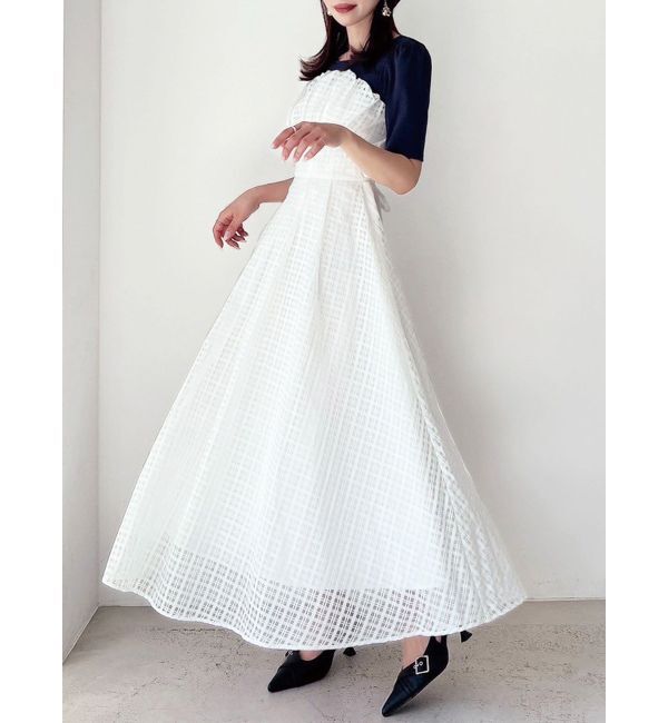 RESEXXY「バルーンヘムドッキングワンピース」|ワンピース|ホワイト