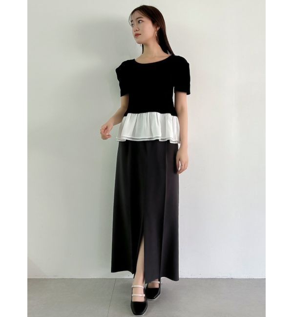 dazzlin「スラックスライクスカート」|スカート|