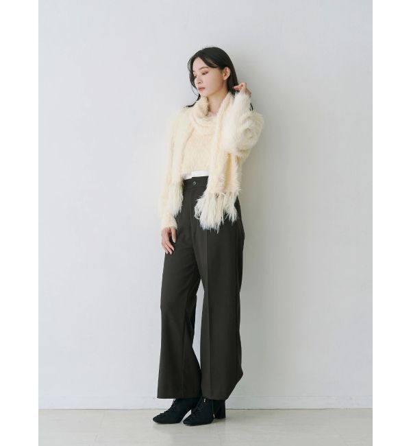 MERCURYDUO「ロングシャギーマフラーセットニット」|ニット・セーター|