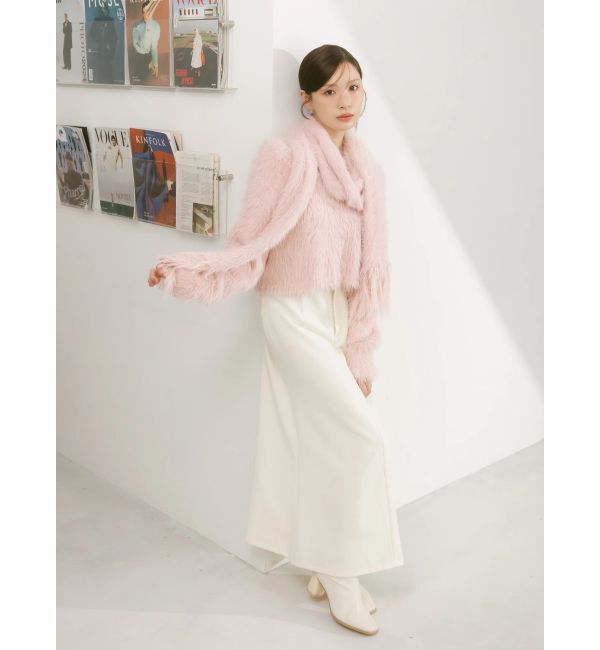 MERCURYDUO「ロングシャギーマフラーセットニット」|ニット・セーター|