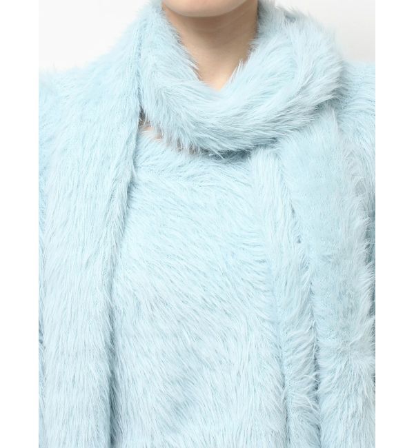 MERCURYDUO「ロングシャギーマフラーセットニット」|ニット・セーター|