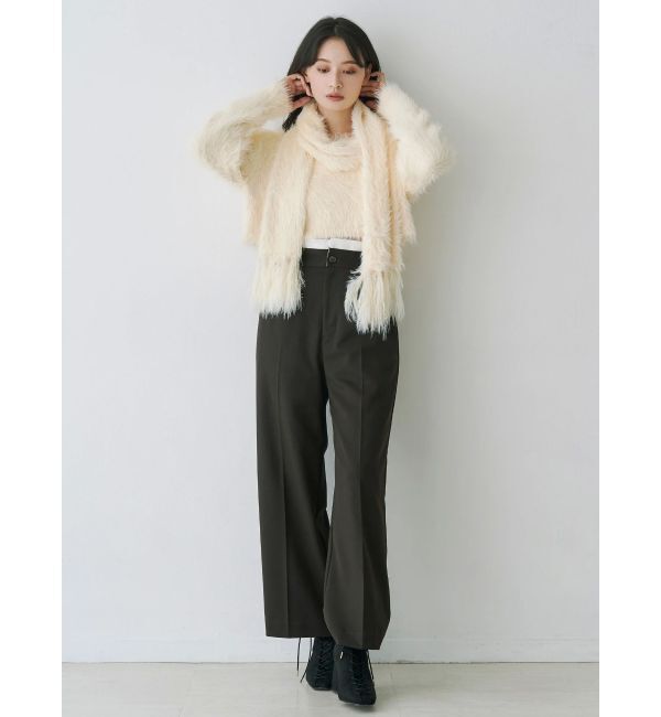 MERCURYDUO「ロングシャギーマフラーセットニット」|ニット・セーター|