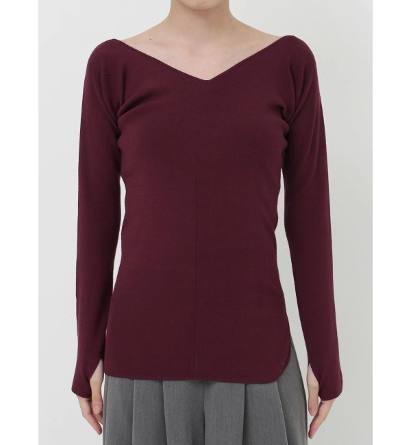 LAGUNAMOON「バレリーナアシメヘムニットプルオーバー」|ニット・セーター|