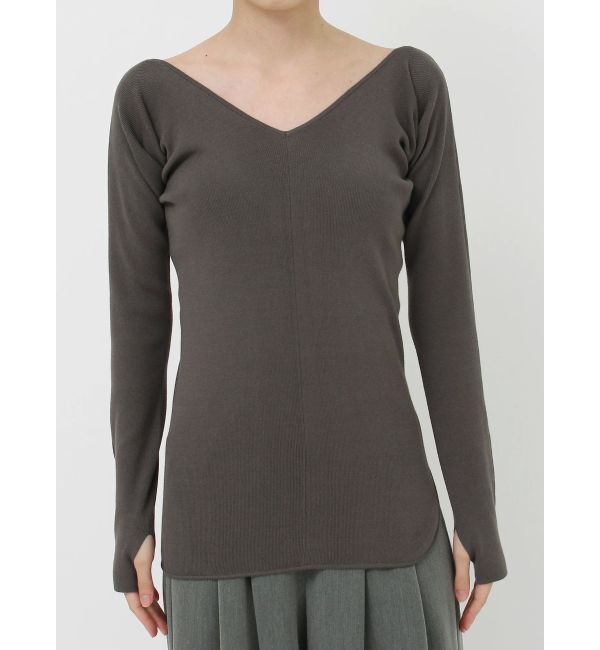 LAGUNAMOON「バレリーナアシメヘムニットプルオーバー」|ニット・セーター|