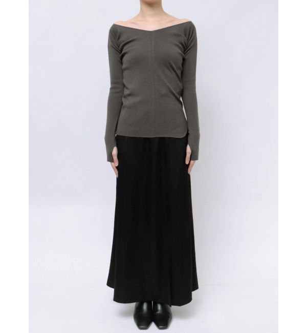 LAGUNAMOON「バレリーナアシメヘムニットプルオーバー」|ニット・セーター|